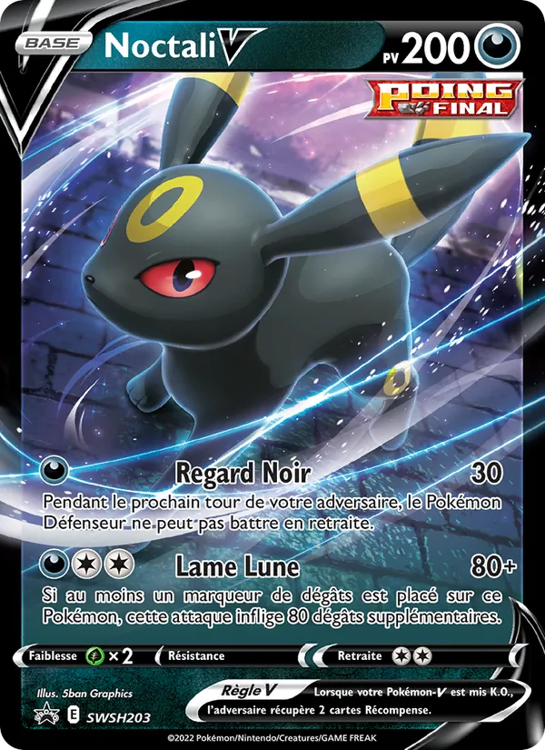 Carte Noctali V de l'extension Promo SWSH, numéro SWSH203/307