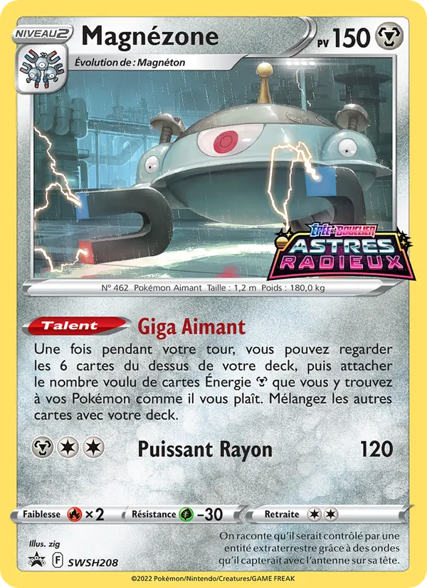 Carte Magnézone de l'extension Promo SWSH, numéro SWSH208/307