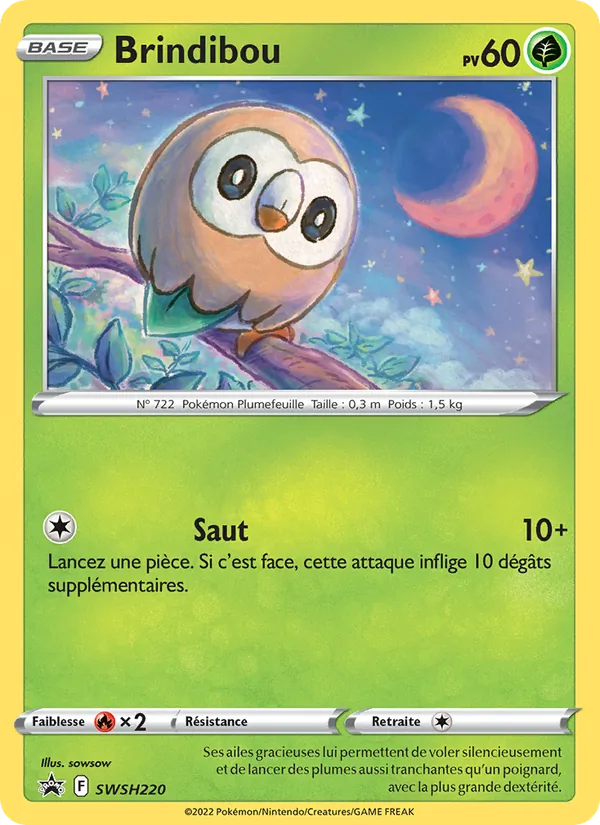 Carte Brindibou de l'extension Promo SWSH, numéro SWSH220/307