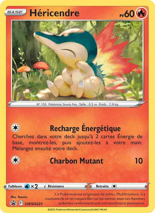 Carte Héricendre de l'extension Promo SWSH, numéro SWSH221/307