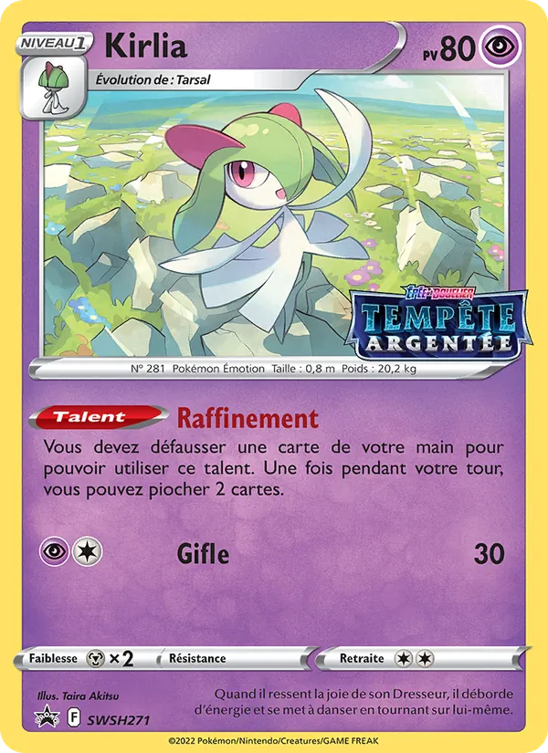 Carte Kirlia de l'extension Promo SWSH, numéro SWSH271/307