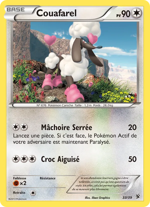 Carte Couafarel de l'extension Bienvenue à Kalos, numéro 33/39