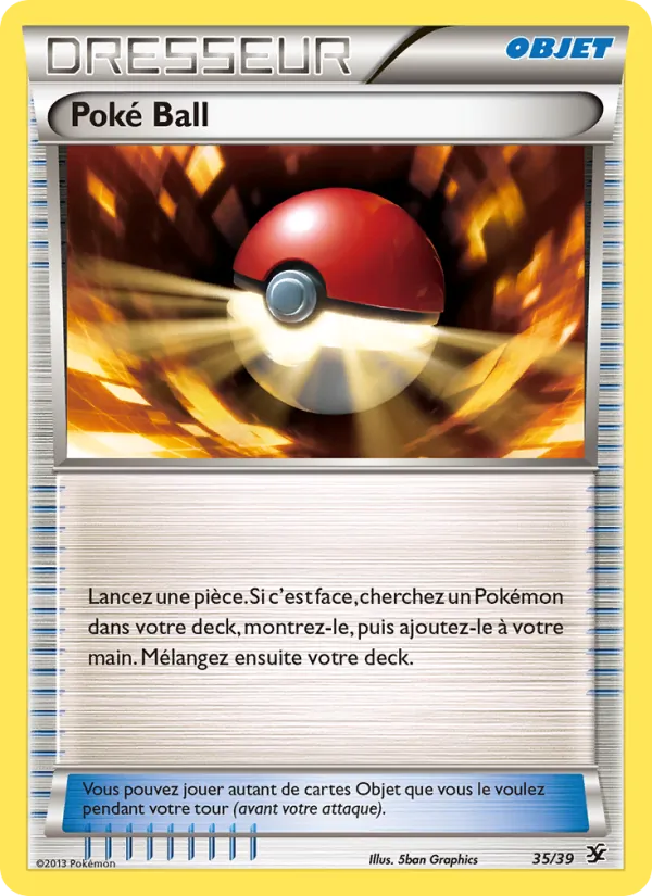 Carte Poké Ball de l'extension Bienvenue à Kalos, numéro 35/39