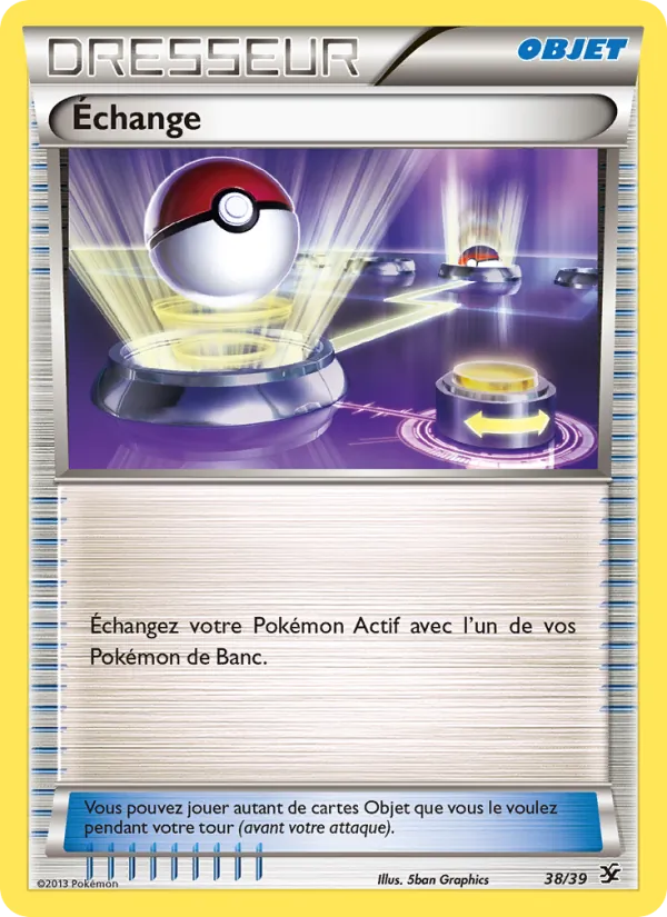 Carte Échange de l'extension Bienvenue à Kalos, numéro 38/39