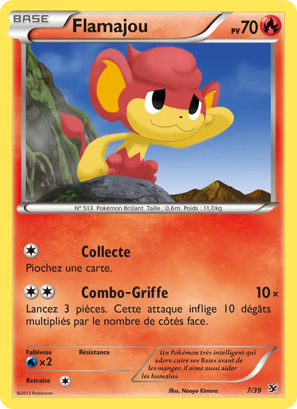 Carte Flamajou de l'extension Bienvenue à Kalos, numéro 7/39