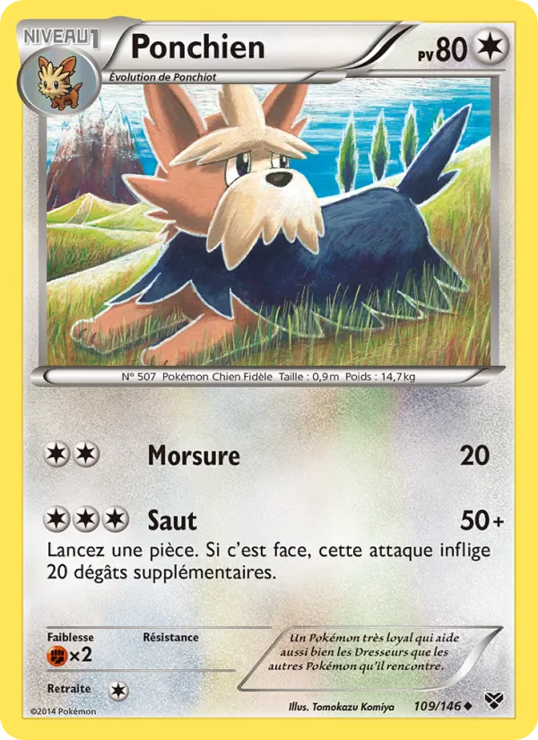 Carte Ponchien de l'extension XY, numéro 109/146
