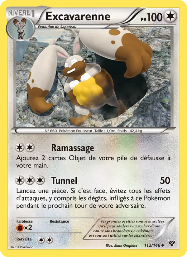 Carte Excavarenne de l'extension XY, numéro 112/146