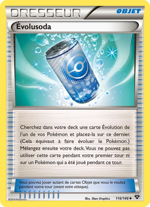 Carte Évolusoda de l'extension XY, numéro 116/146