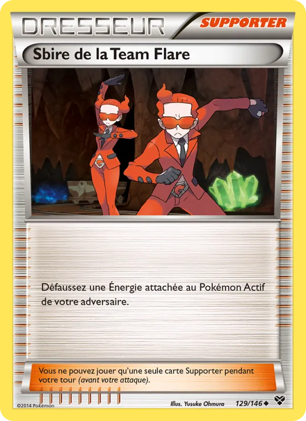 Carte Sbire de la Team Flare de l'extension XY, numéro 129/146