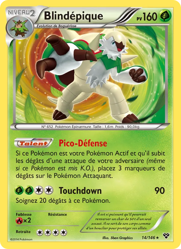 Carte Blindépique de l'extension XY, numéro 14/146