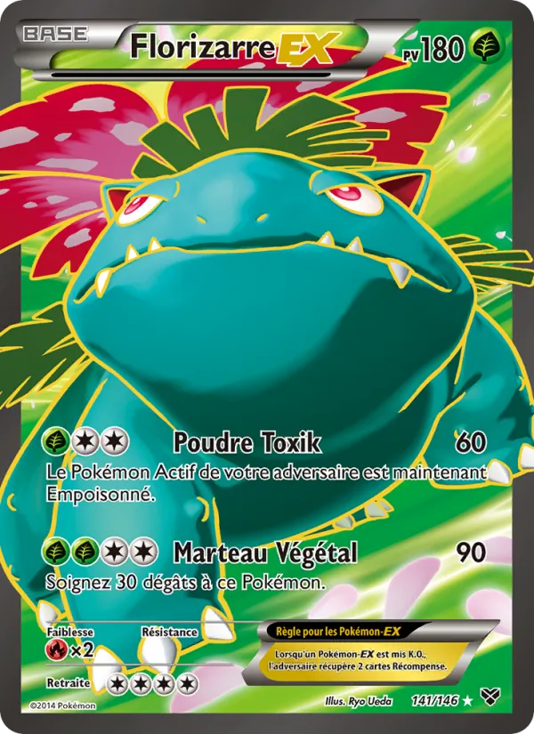 Carte Florizarre EX de l'extension XY, numéro 141/146