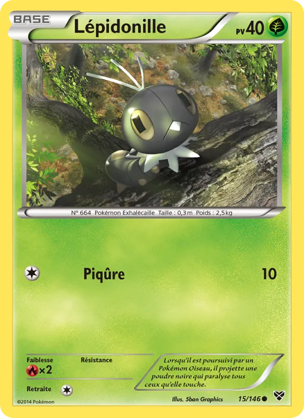 Carte Lépidonille de l'extension XY, numéro 15/146