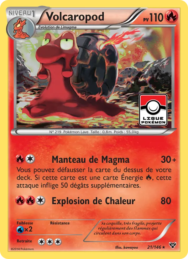 Carte Volcaropod de l'extension XY, numéro 21/146