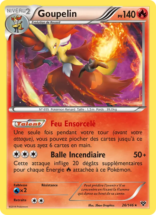 Carte Goupelin de l'extension XY, numéro 26/146