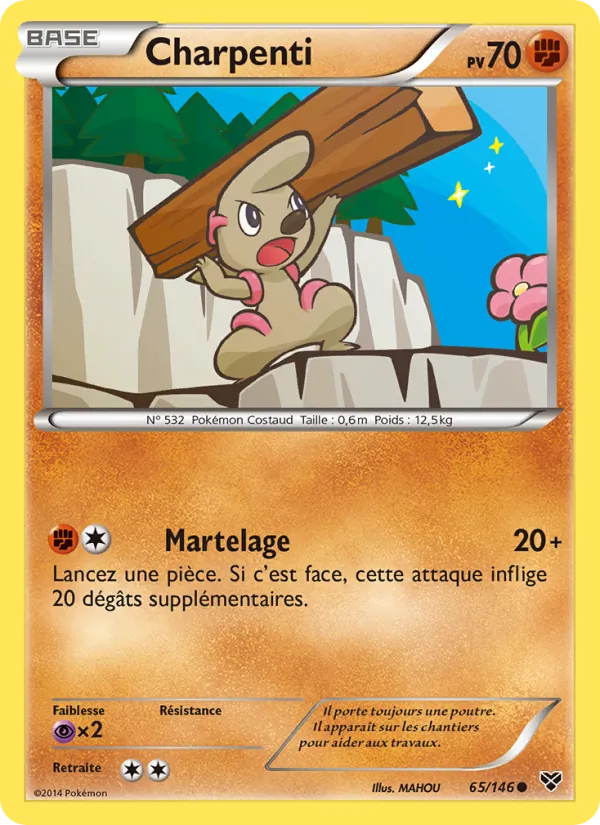 Carte Charpenti de l'extension XY, numéro 65/146