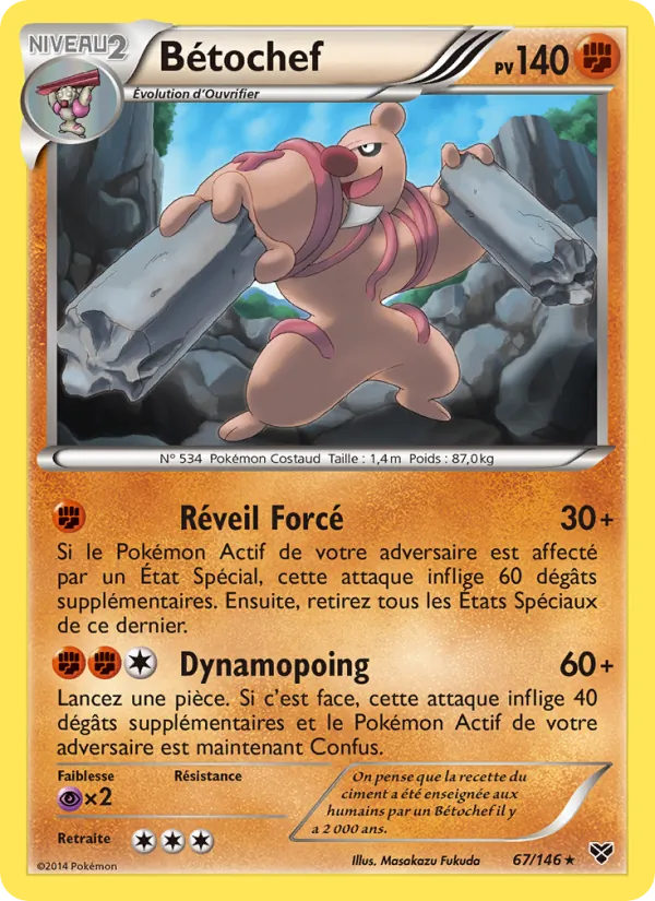 Carte Bétochef de l'extension XY, numéro 67/146