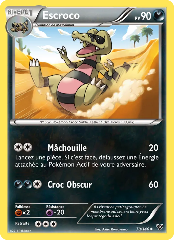 Carte Escroco de l'extension XY, numéro 70/146