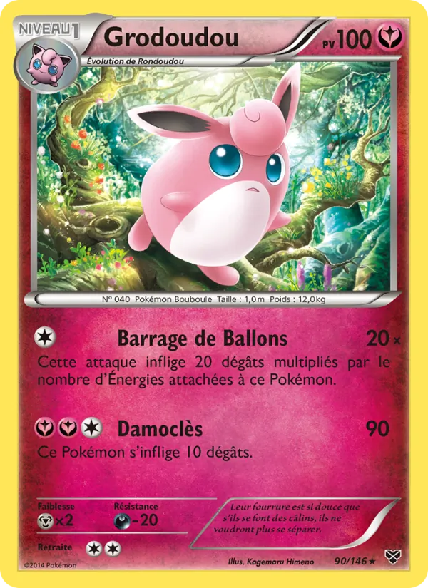 Carte Grodoudou de l'extension XY, numéro 90/146