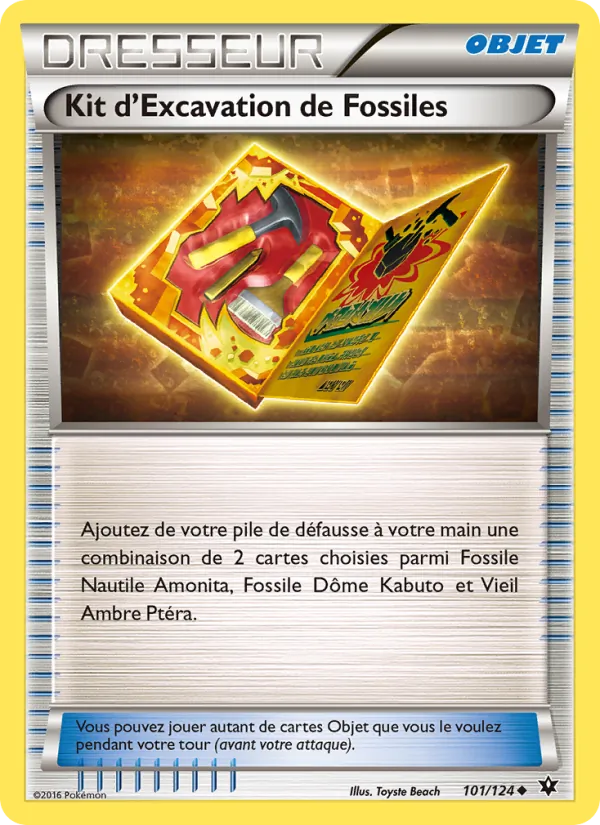 Carte Kit d'Excavation de Fossiles de l'extension Impact des Destins, numéro 101/124