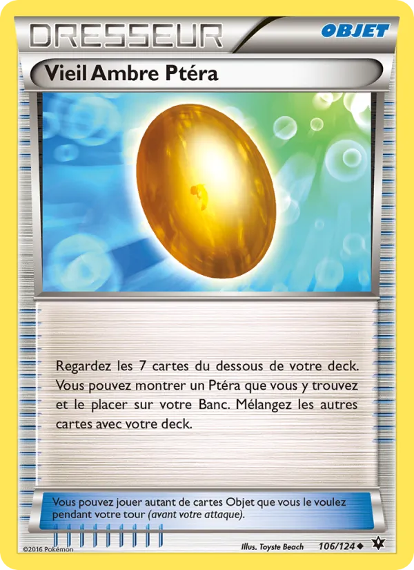 Carte Vieil Ambre Ptéra de l'extension Impact des Destins, numéro 106/124