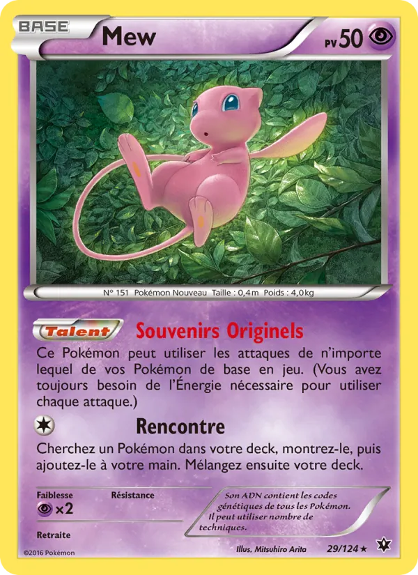 Carte Mew de l'extension Impact des Destins, numéro 29/124