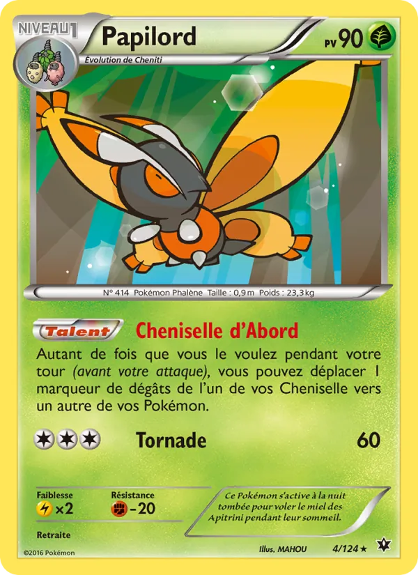 Carte Papilord de l'extension Impact des Destins, numéro 4/124