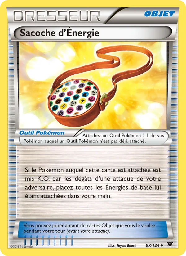 Carte Sacoche d'Énergie de l'extension Impact des Destins, numéro 97/124
