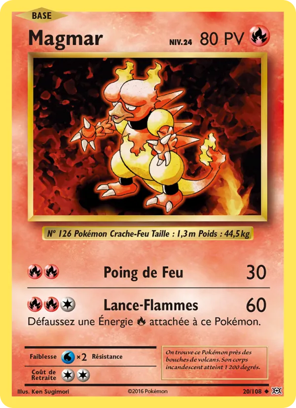 Carte Magmar de l'extension Évolutions, numéro 20/108