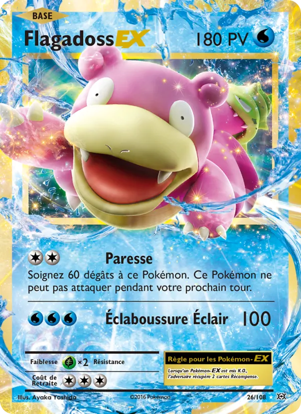 Carte Flagadoss EX de l'extension Évolutions, numéro 26/108