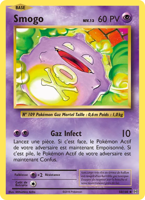 Carte Smogo de l'extension Évolutions, numéro 50/108