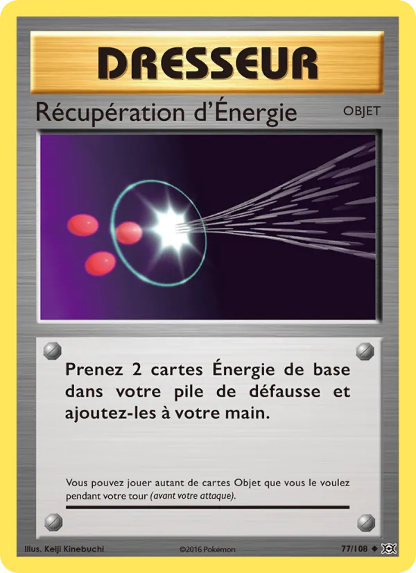 Carte Récupération d'Énergie de l'extension Évolutions, numéro 77/108