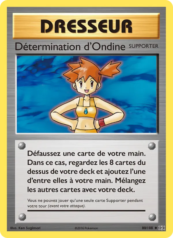 Carte Détermination d'Ondine de l'extension Évolutions, numéro 80/108