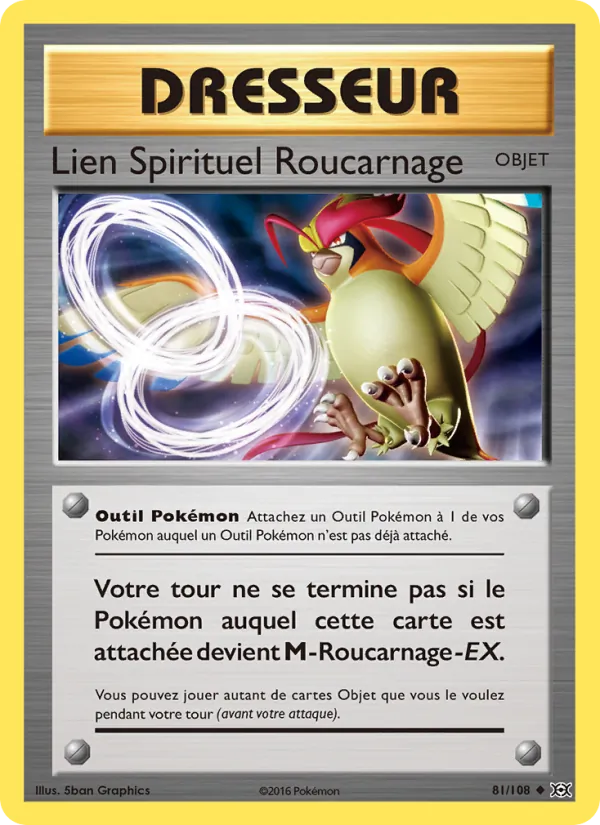 Carte Lien Spirituel Roucarnage de l'extension Évolutions, numéro 81/108