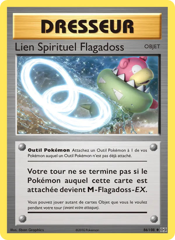 Carte Lien Spirituel Flagadoss de l'extension Évolutions, numéro 86/108