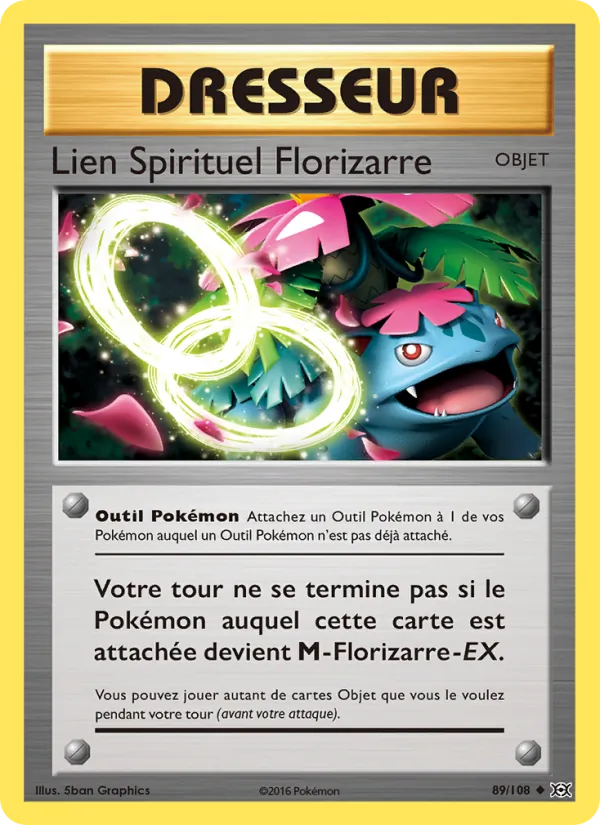 Carte Lien Spirituel Florizarre de l'extension Évolutions, numéro 89/108