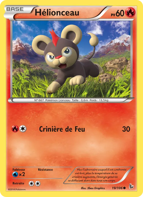 Carte Hélionceau de l'extension Étincelles, numéro 19/106