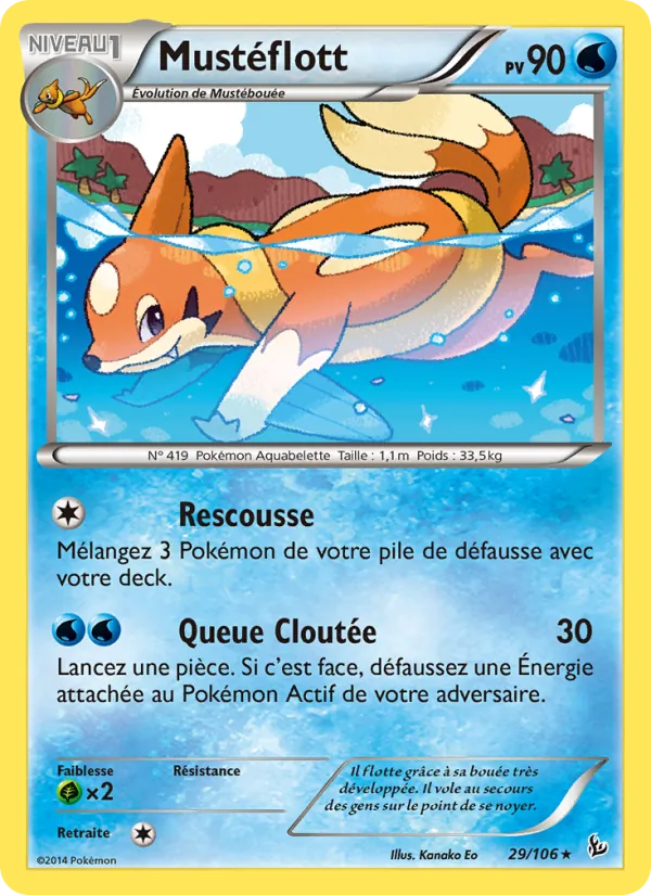 Carte Mustéflott de l'extension Étincelles, numéro 29/106