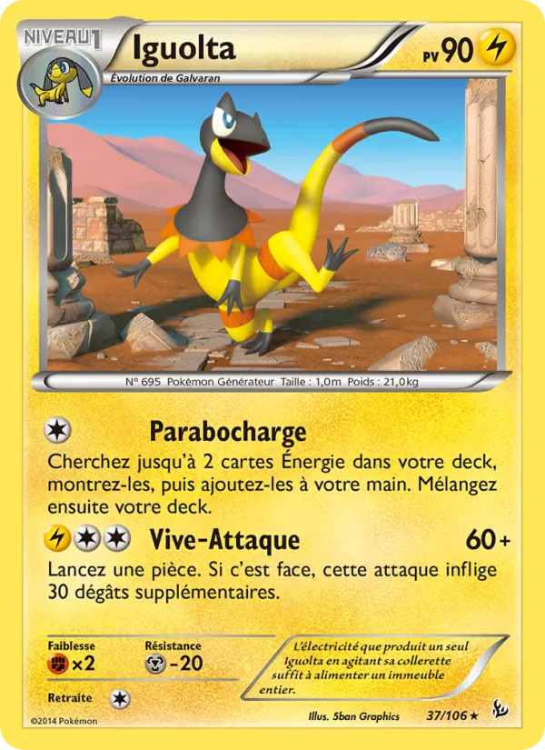 Carte Iguolta de l'extension Étincelles, numéro 37/106