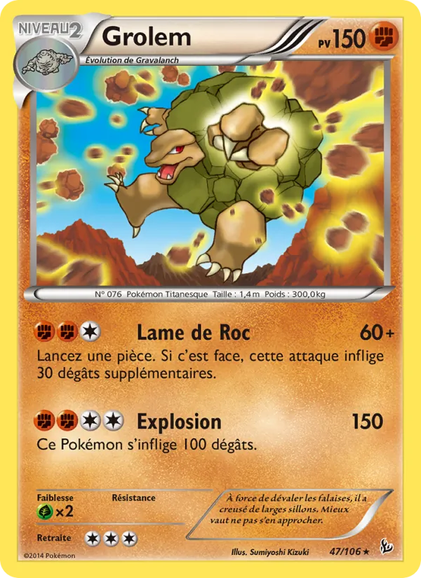 Carte Grolem de l'extension Étincelles, numéro 47/106