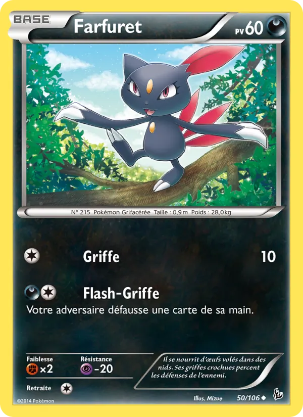 Carte Farfuret de l'extension Étincelles, numéro 50/106