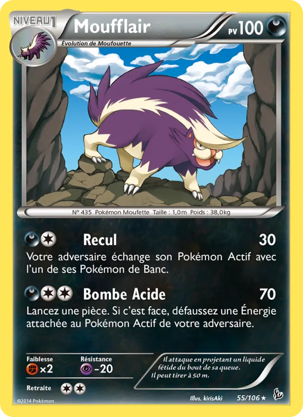 Carte Moufflair de l'extension Étincelles, numéro 55/106