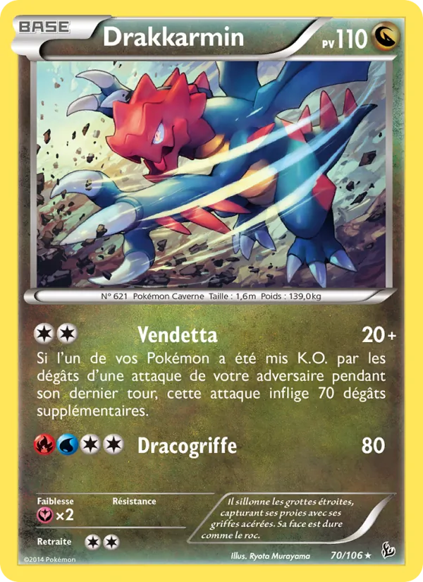 Carte Drakkarmin de l'extension Étincelles, numéro 70/106