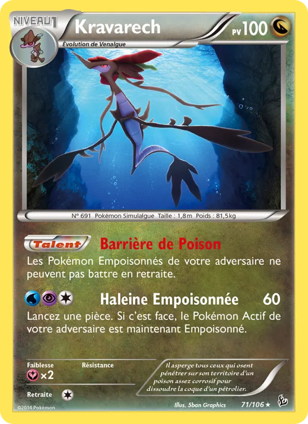 Carte Kravarech de l'extension Étincelles, numéro 71/106