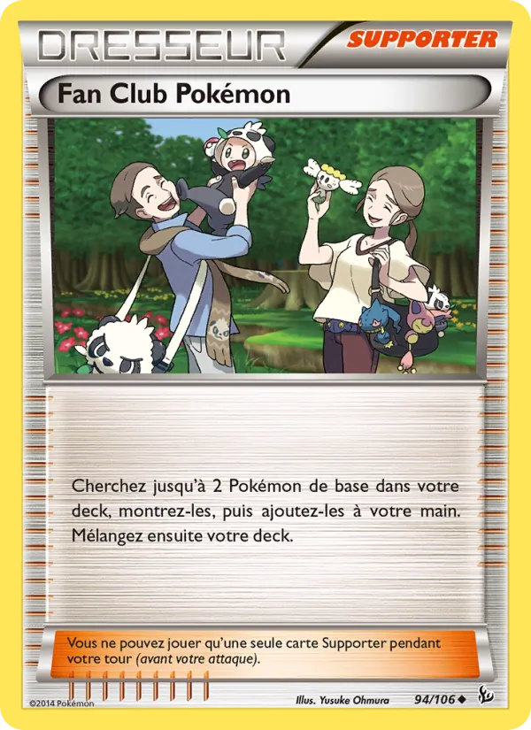 Carte Fan Club Pokémon de l'extension Étincelles, numéro 94/106