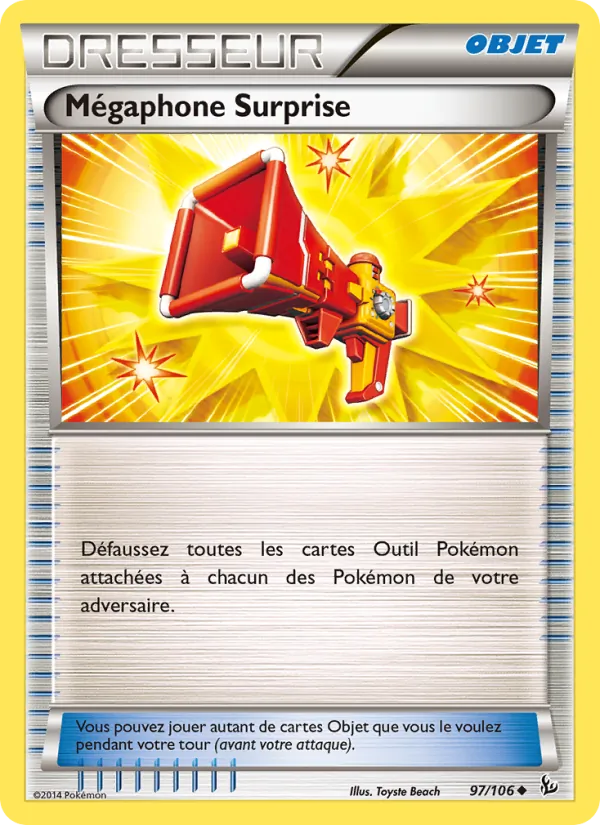 Carte Mégaphone Surprise de l'extension Étincelles, numéro 97/106