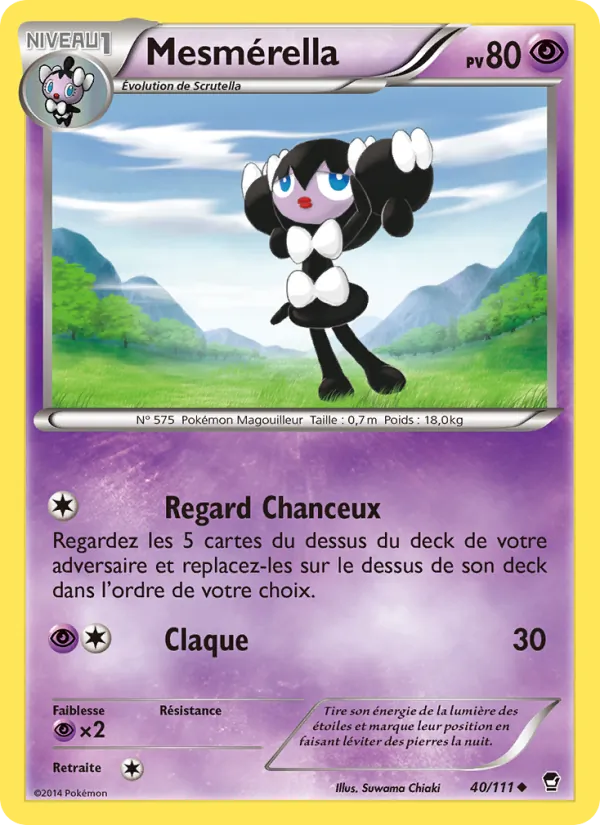 Carte Mesmérella de l'extension Poings Furieux, numéro 40/111