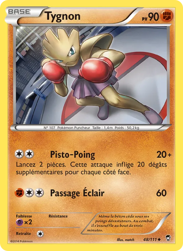 Carte Tygnon de l'extension Poings Furieux, numéro 48/111