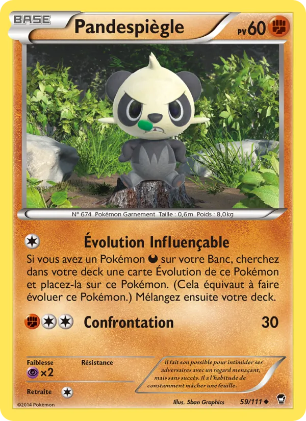 Carte Pandespiègle de l'extension Poings Furieux, numéro 59/111