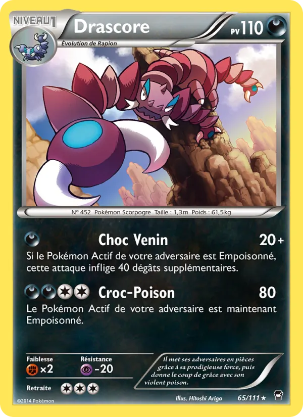 Carte Drascore de l'extension Poings Furieux, numéro 65/111