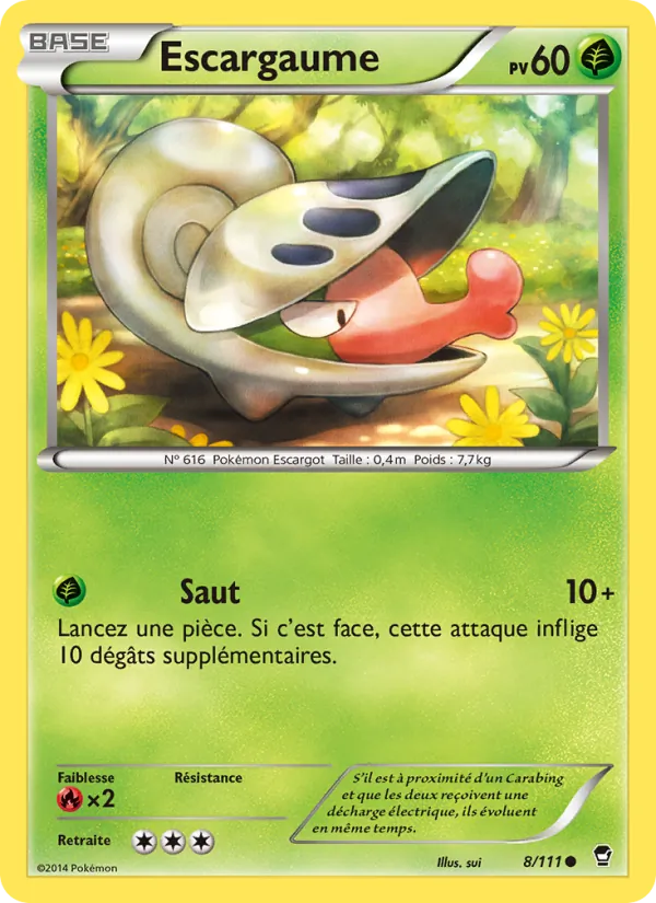 Carte Escargaume de l'extension Poings Furieux, numéro 8/111